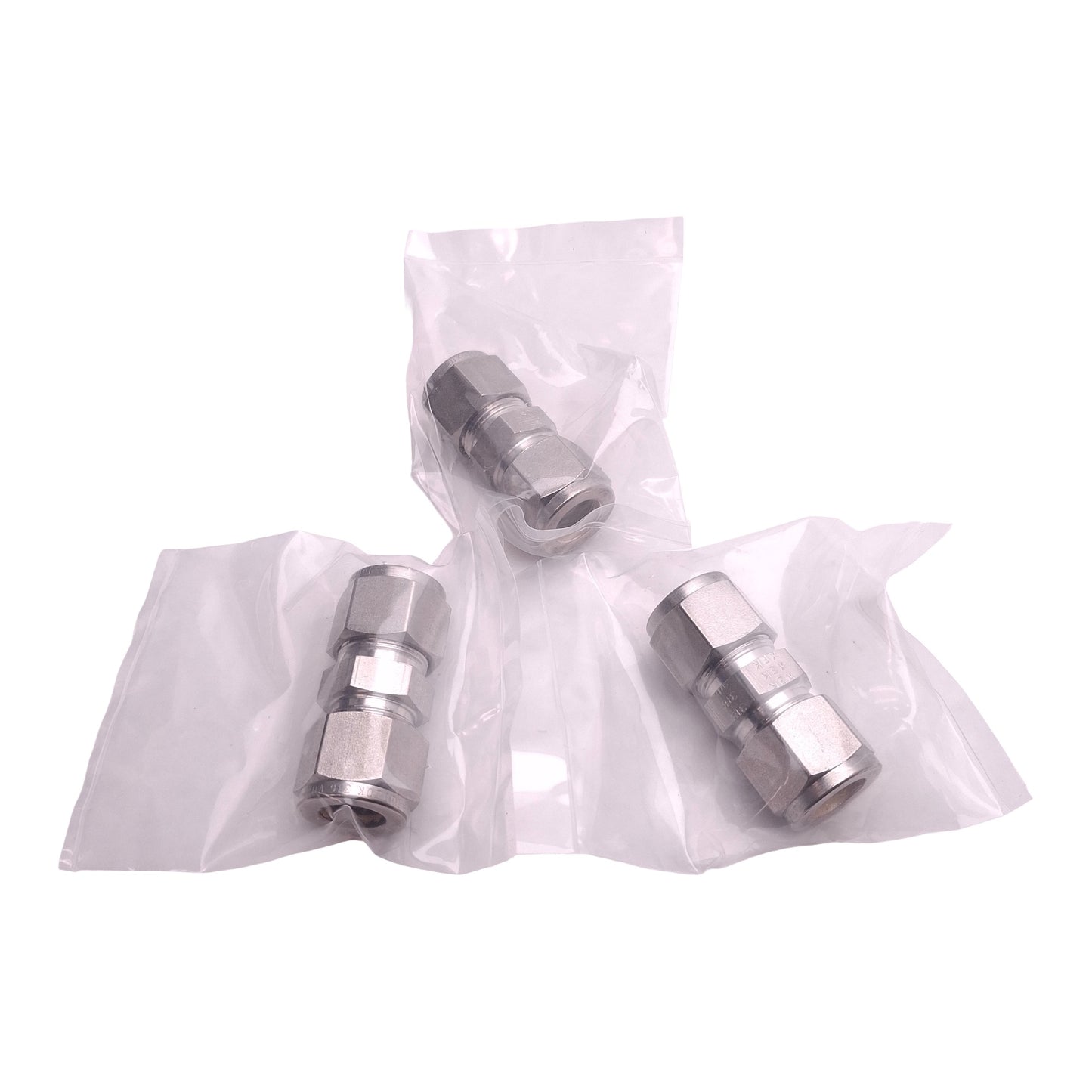 New Lot of 3 SSP ISSD8U Duolok Union Fitting, ø1/2in Tube x ø1/2in Tube, SS