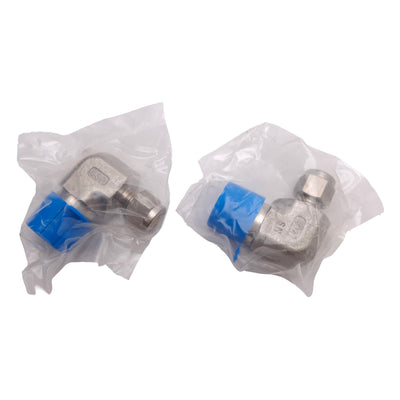 New Lot of 2 SSP ISSD4ME8 Duolok 90° Male Elbow, 316SS, ø1/4in OD Tube, 1/2in NPT