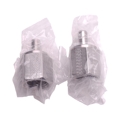 New Lot of 2 SSP ISSD6FA8 Duolok Adapter, ø3/8in Tube Stub x 1/2in Female NPT, SS