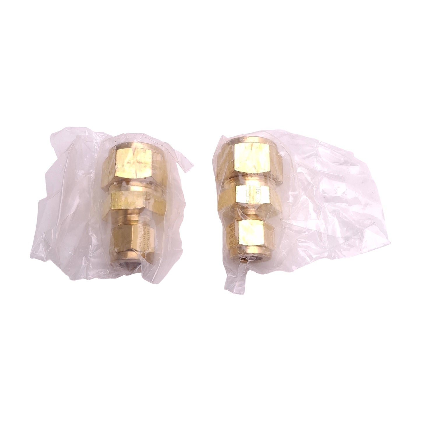 New Lot of 2 SSP IBD10RU6 Duolok Reducing Union Fitting, ø5/8in Tube x ø3/8in Tube
