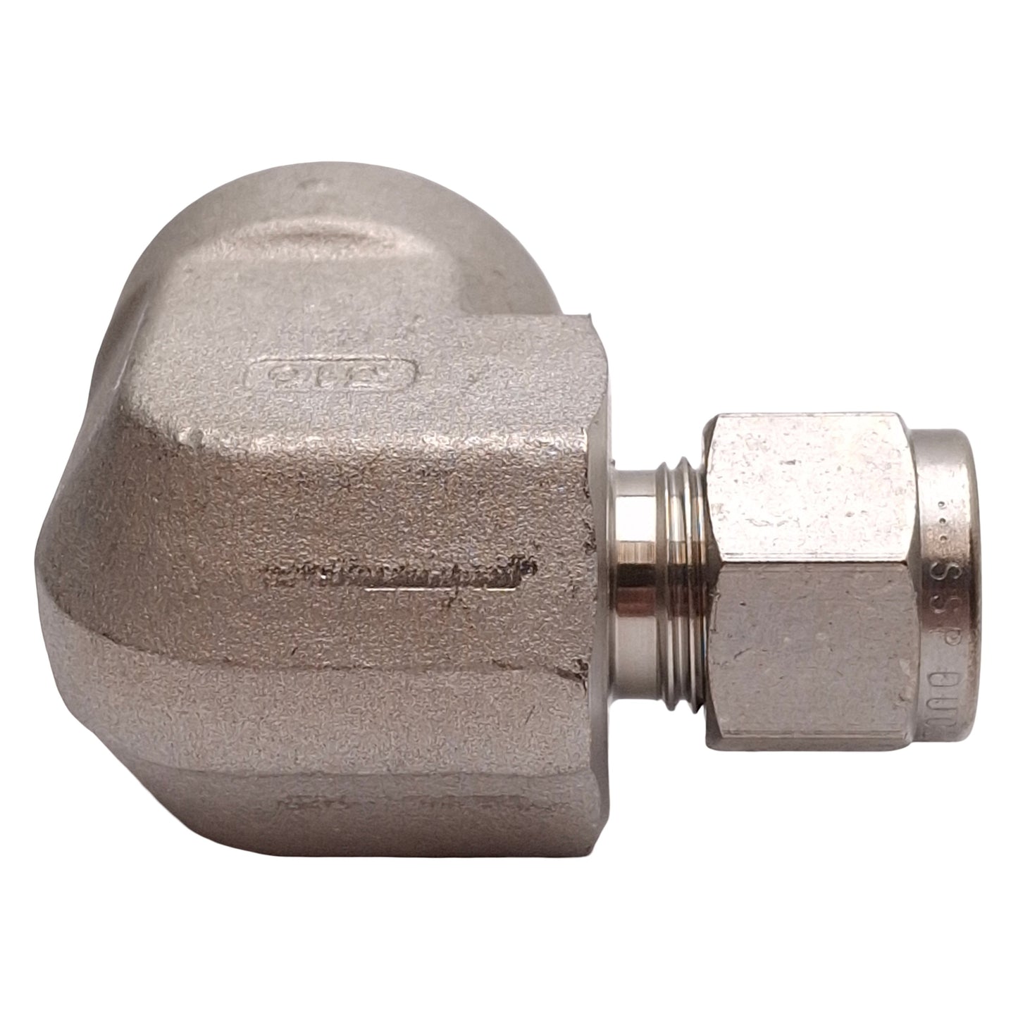 New Lot of 2 SSP ISSD6FE8 Duolok 90° Female Elbow, 316SS, ø3/8in OD Tube, 1/2in NPT