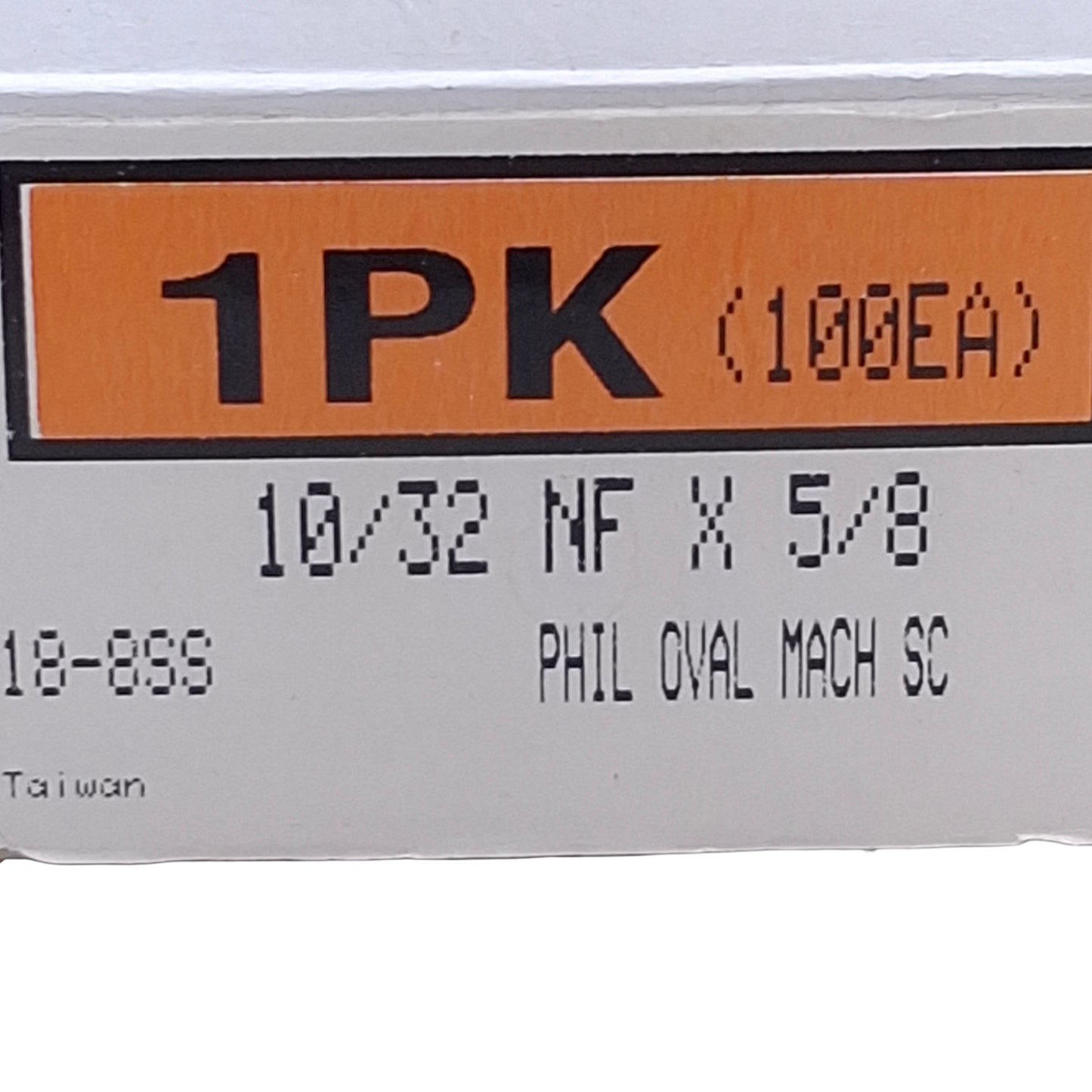 New Lot of 100 10/32 NF X 5/8 Phillips Oval Machine Screw #10-32 Thread, 5/8in