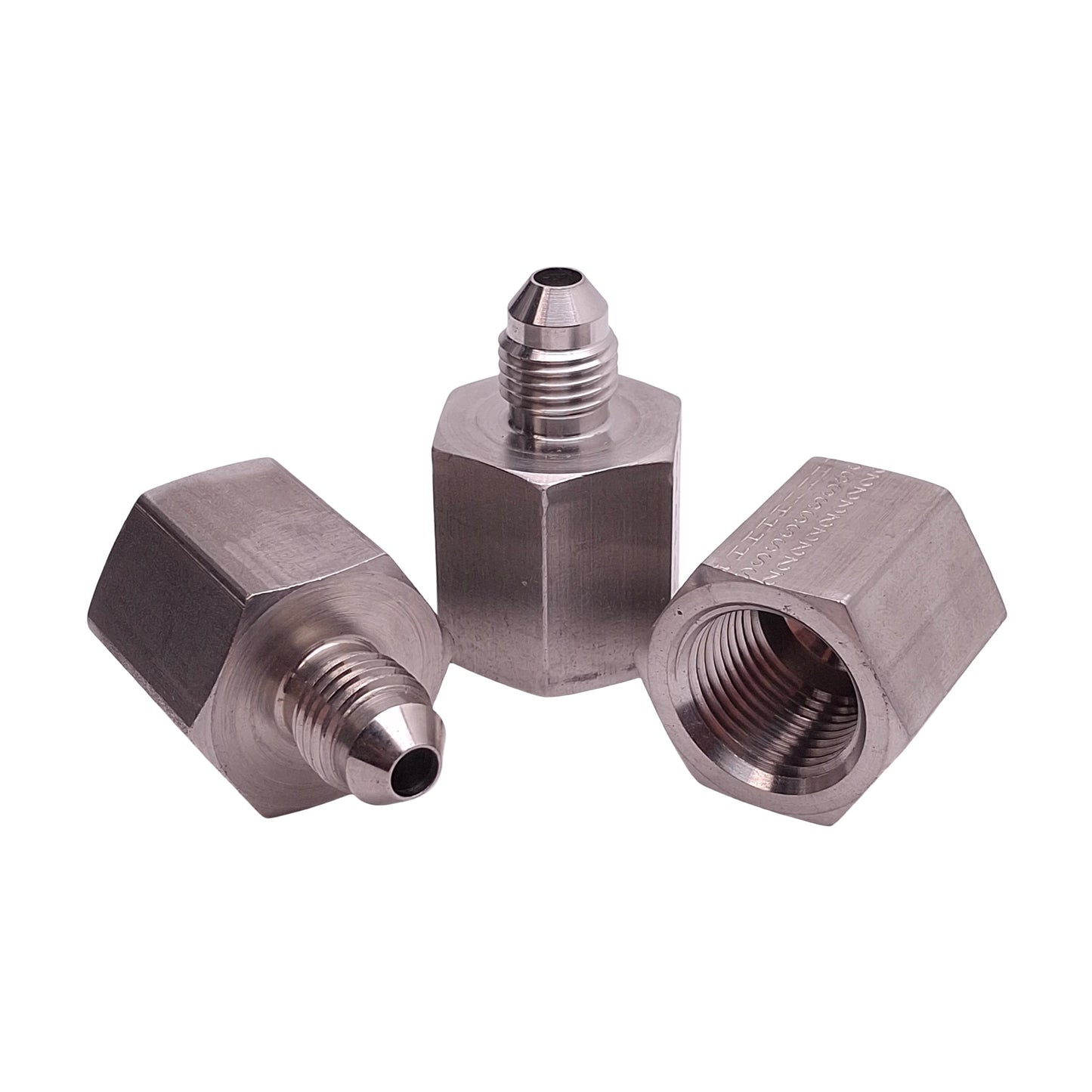 New – Open box Lot of 3 Parker 4-6 GTX-SS Triple-Lok Fitting, ø1/4in M 37° Flare x 3/8in F NPT