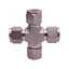 New SSP ISSD8UCS Duolok Union Cross Fitting, 4-Way ø1/2in Tube, 316 Stainless Steel