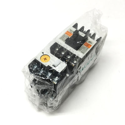 New Fuji SW-0 Magnetic Switch Motor Starter, 3-Pole+1NO, 4-6A Overload Relay, 200VAC