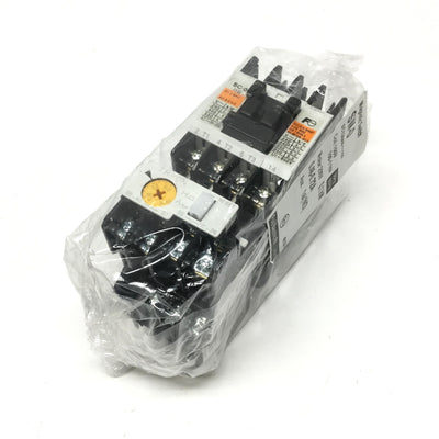 New Fuji SW-0 Magnetic Switch Starter, 3-Pole+1NO, 0.48-0.72A Overload Relay, 100VAC