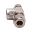 New SSP ISSD6FBT4 Duolok Female Branch Tee Fitting, 316SS, ø1/2in OD Tube, 1/4in NPT