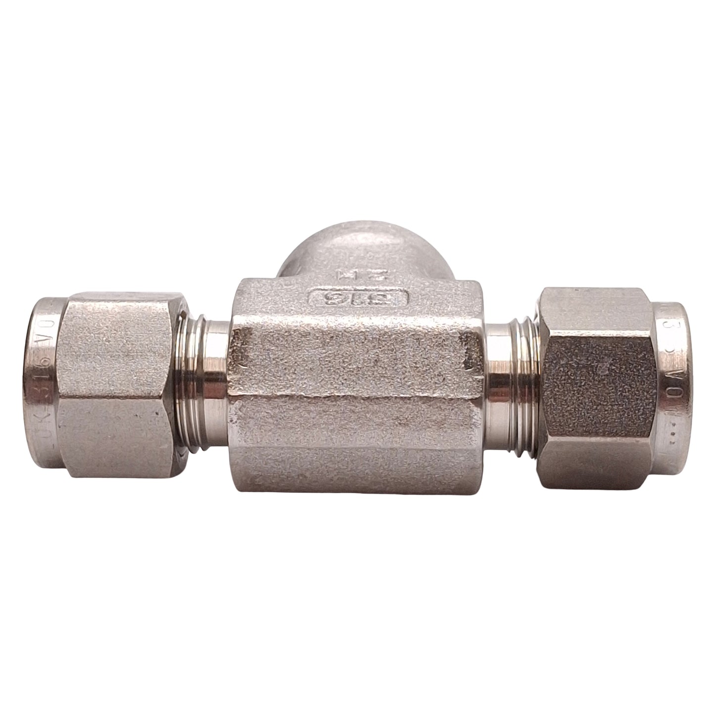 New SSP ISSD6FBT4 Duolok Female Branch Tee Fitting, 316SS, ø1/2in OD Tube, 1/4in NPT