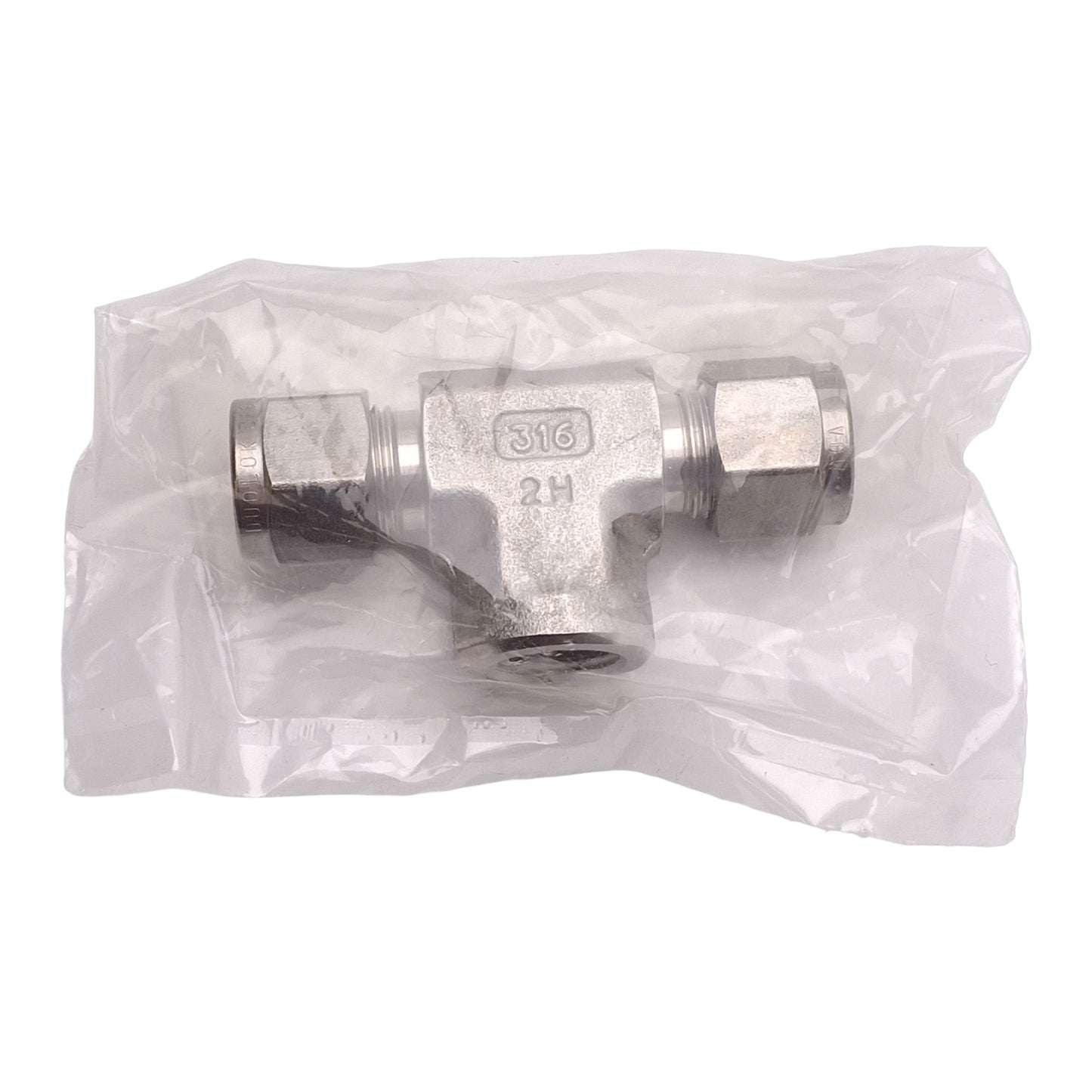 New SSP ISSD6FBT4 Duolok Female Branch Tee Fitting, 316SS, ø1/2in OD Tube, 1/4in NPT