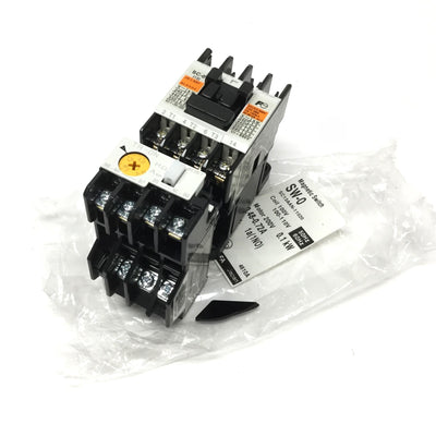 New – Open box Fuji SW-0 Magnetic Starter, 3-Pole+1NO, 0.48-0.72A Overload, 100VAC *Broken Rib*
