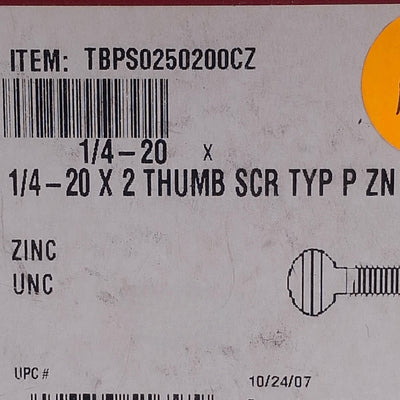 New Lot of 45 Hodell Natco TBPS0250200CZ Thump Screw 1/4" NPT Thread, 2in Length