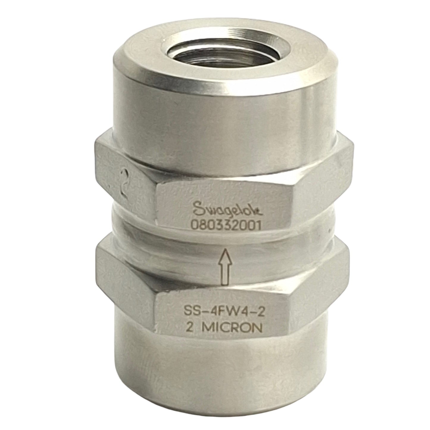 New – Open box Swagelok SS-4FW4-2 In line Filter 1/4in NPT Female, 2 Micron Filter Element