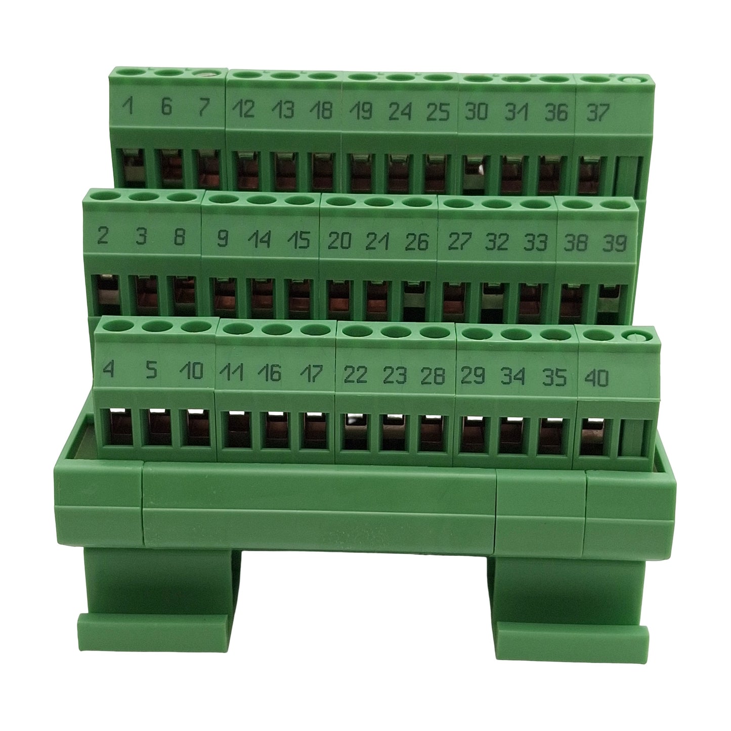 Used Phoenix Contact 2281584 FLKMS 40 Terminal Block Breakout Board, 40-Pin IDC