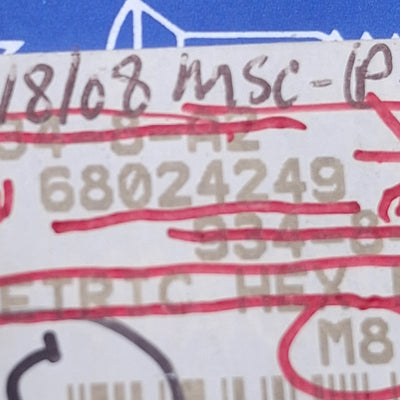 New Lot of 50 MSC 68024249 Stainless Steel Hex Nut M8x1.25 Thread Size, 13mm Width