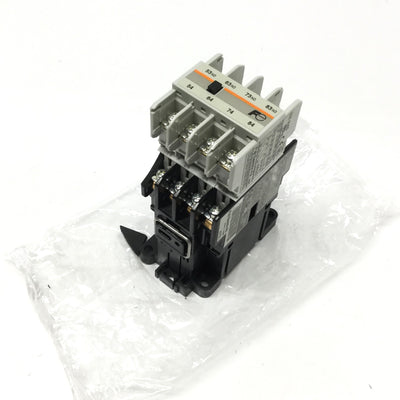 New – Open box Fuji SH-4 Industrial Relay Contactor, 8NO, 10A 600VAC, 200VAC Coil *Broken Rib*