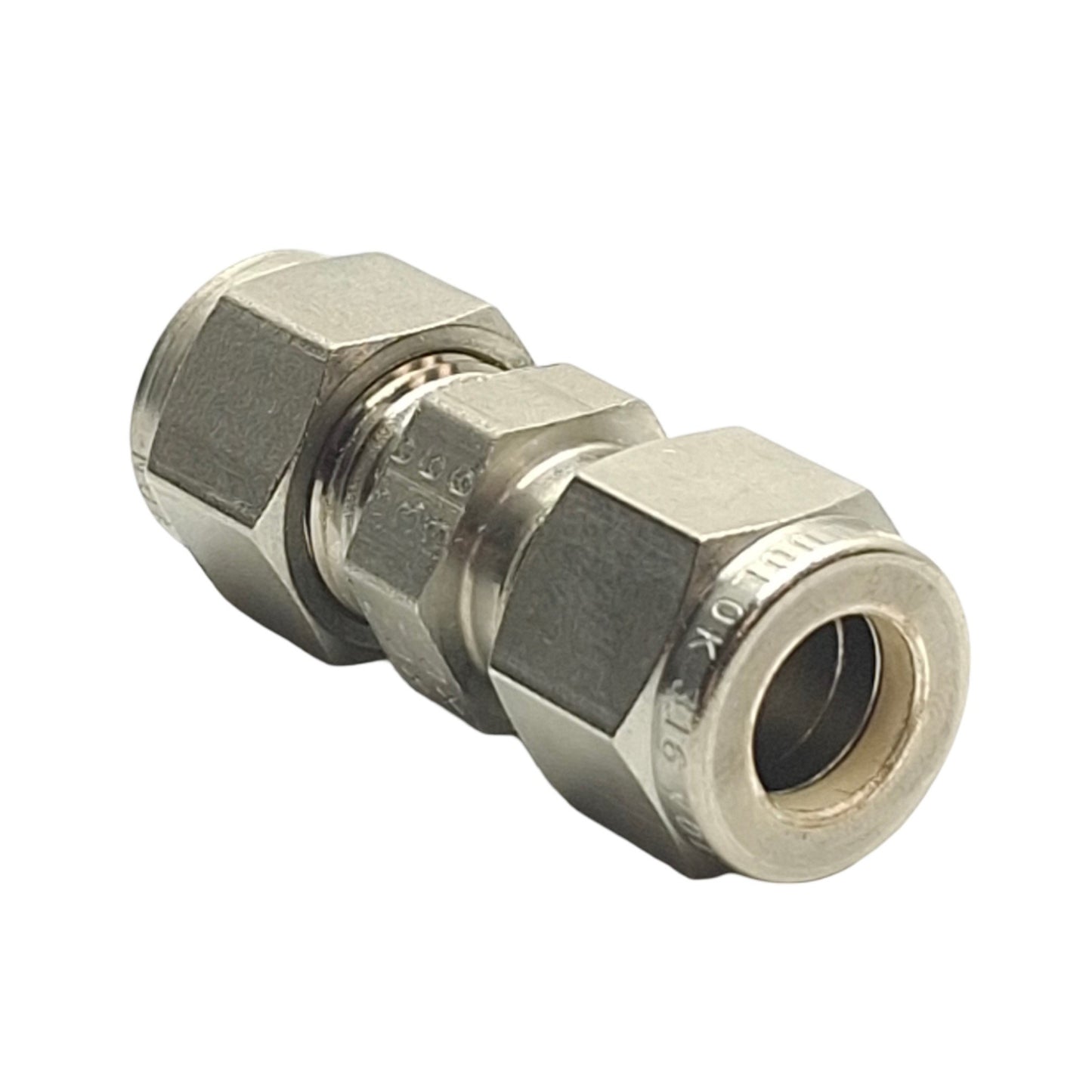 New – Open box SSP ISSDG6U DuoLock Pneumatic Union 3/8in OD Tube To 3/8 OD Tube Stainless Steel