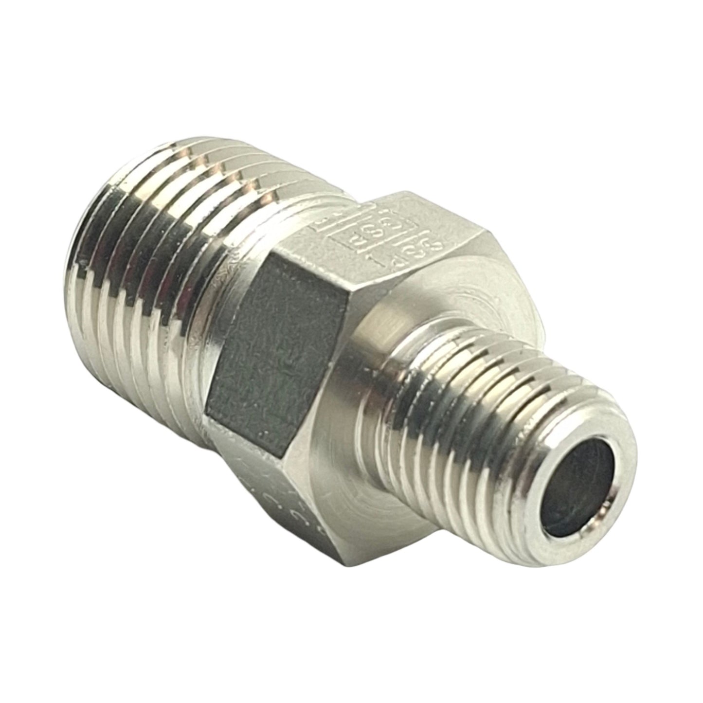 New – Open box SSP 1/2X1/4HN Stainless Steel Hex Nipple, 1/2in NPT Male to 1/4in NPT Male