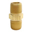 New Lot of 5 SSP IBT8HN Trufit Brass Hex Pipe Nipple, 7/8in Hex, 1/2in NPT Male