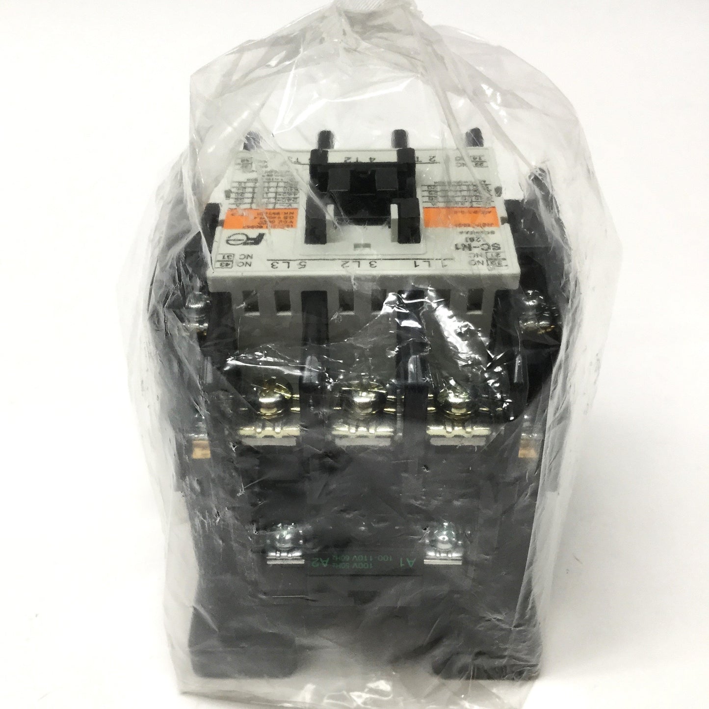 New Fuji Electric SC-N1 Magnetic Contactor, 50A, 3-Pole, 2NO-2NC Aux, 100VAC Coil
