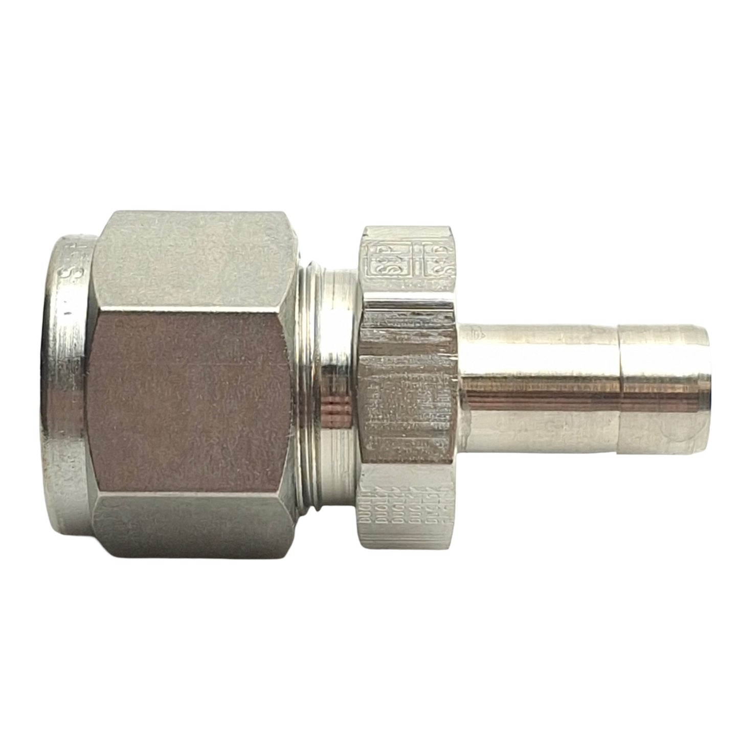 New – Open box SSP ISSD8R6 Tube Stub Adapter Connector, 1/2in Compression to 3/8in Tube Stub