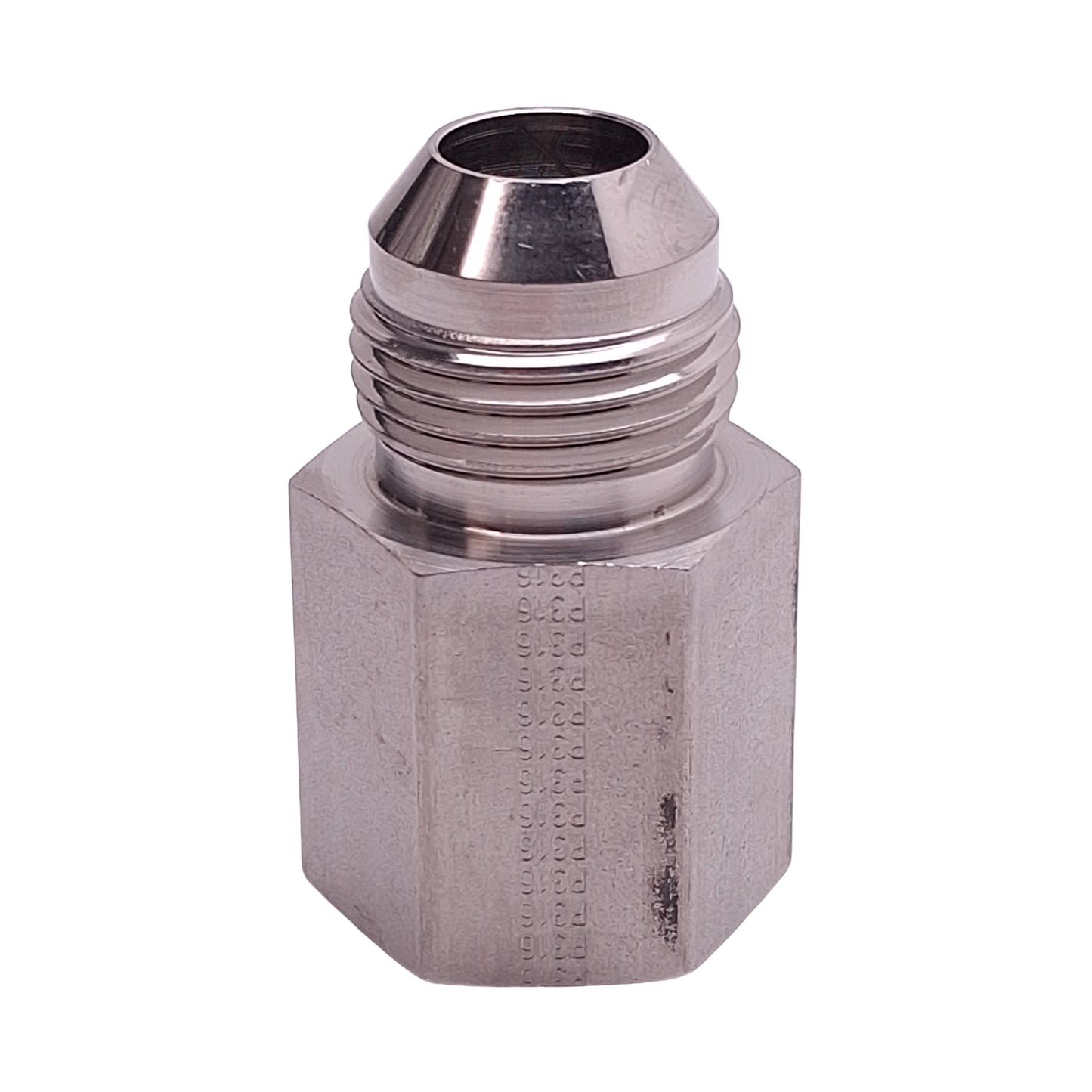 New SSP J8FC Flared Fitting, ø1/2in Male SAE 37° Flared x 3/8in Female NPT, 316 SS