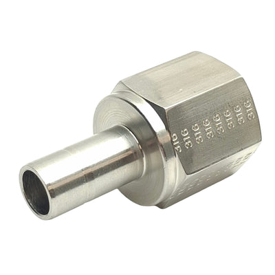 New – Open box SSP ISSD8FA8 Tube Stub Connector/Adapter 1/2in OD Tube Stub to 1/2in NPT Female