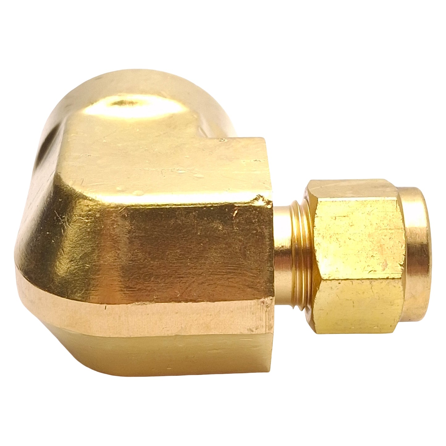 New Lot of 2 SSP IBD6FE8 Duolok Brass Female Elbow, ø3/8in OD Tube, 1/2in NPT
