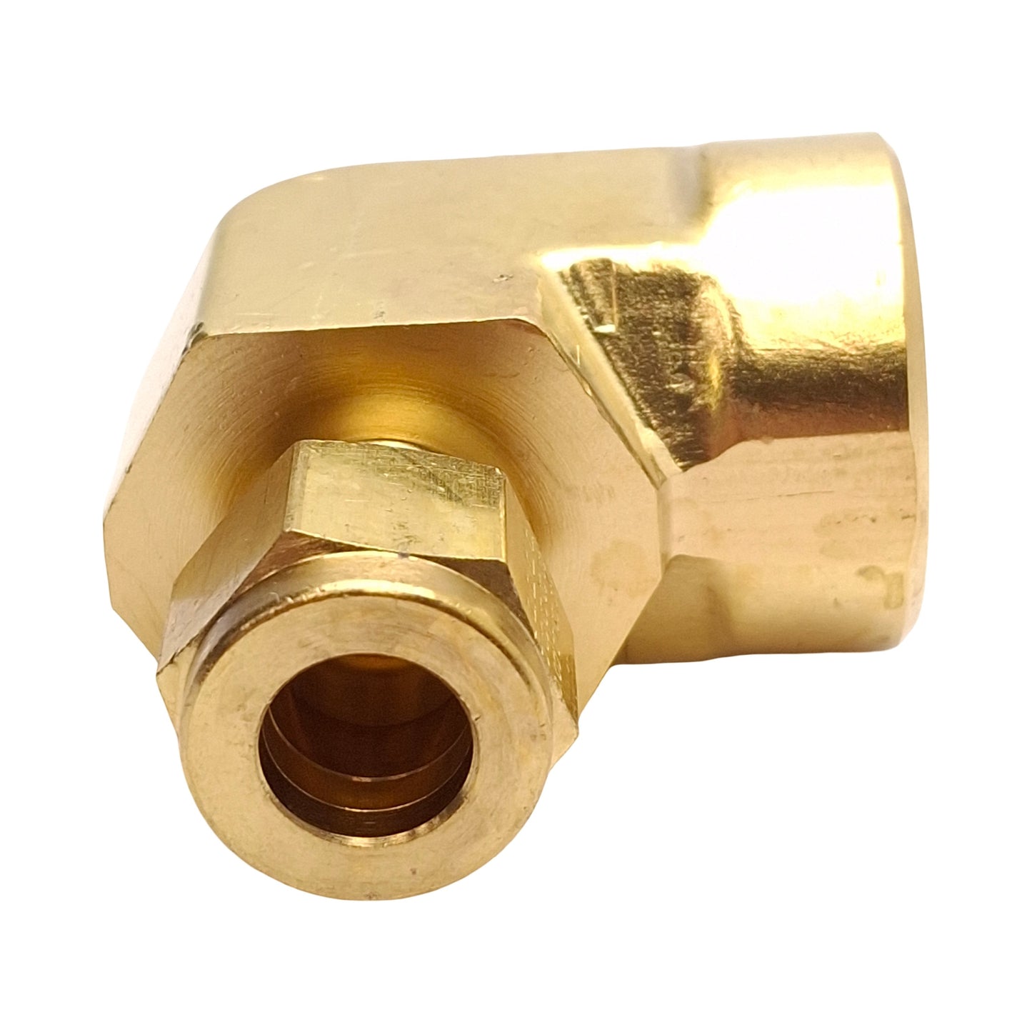 New Lot of 2 SSP IBD6FE8 Duolok Brass Female Elbow, ø3/8in OD Tube, 1/2in NPT