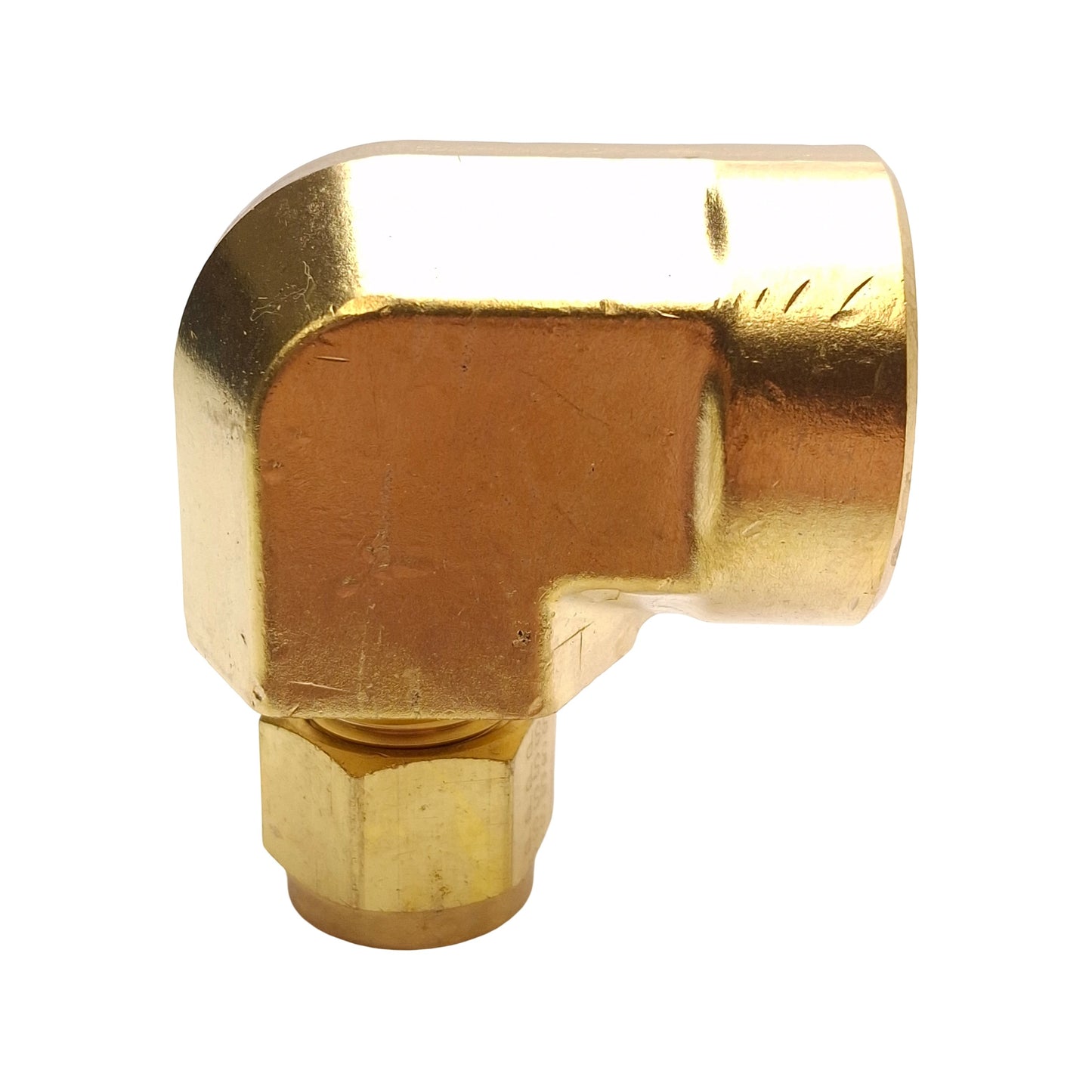 New Lot of 2 SSP IBD6FE8 Duolok Brass Female Elbow, ø3/8in OD Tube, 1/2in NPT