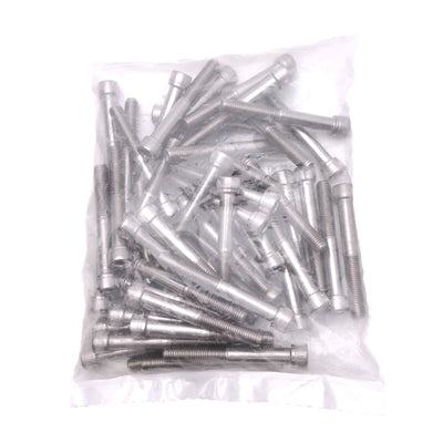 New Lot of 50 Zoro Select U51041.025.0200 Socket Head Cap Screws, 1/4"-28 x 2"