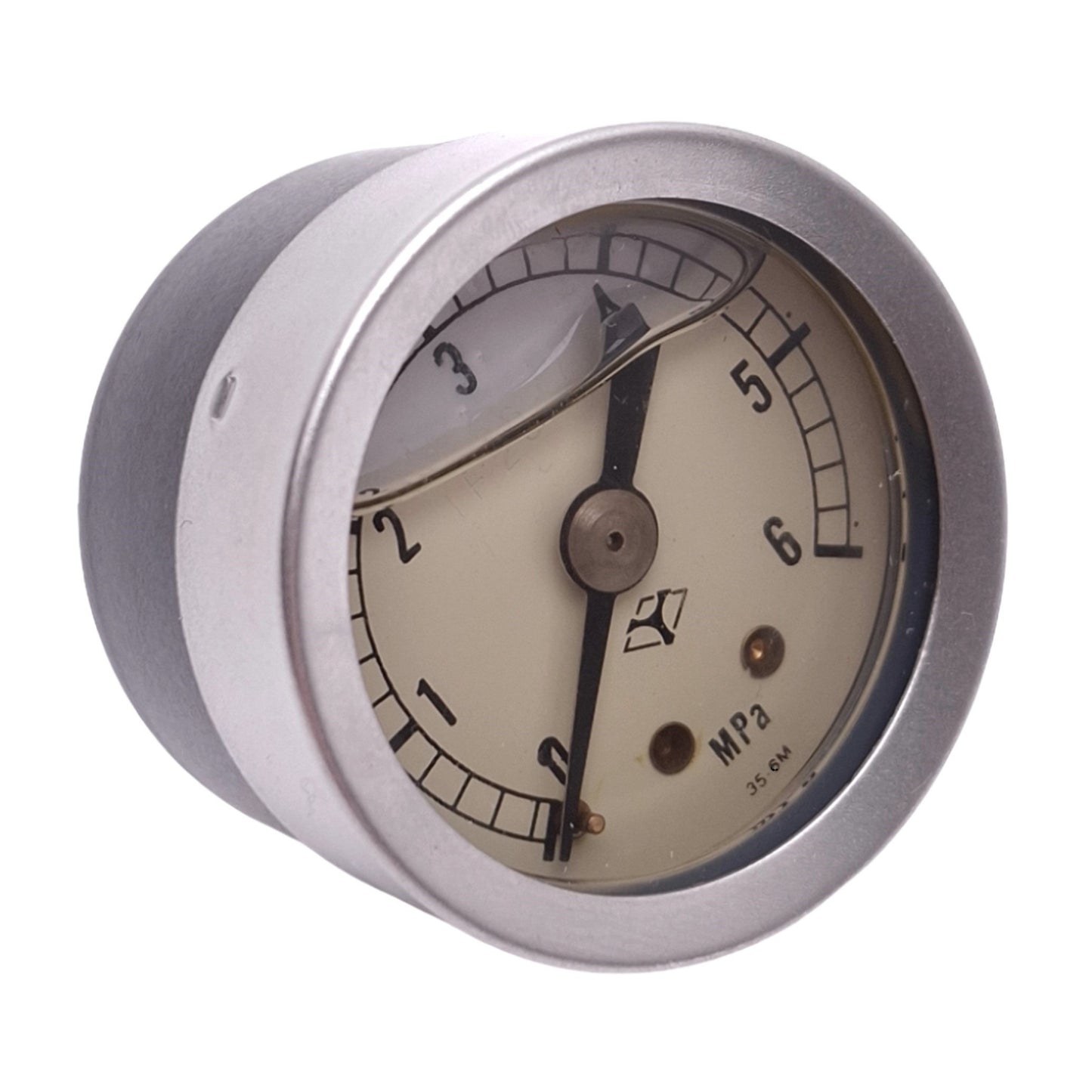 Used Yodogawa Keiki SAGT-PT1/4-35.6 DIA X 6MPA Glycerin Filled Pressure Gauge, 6MPa