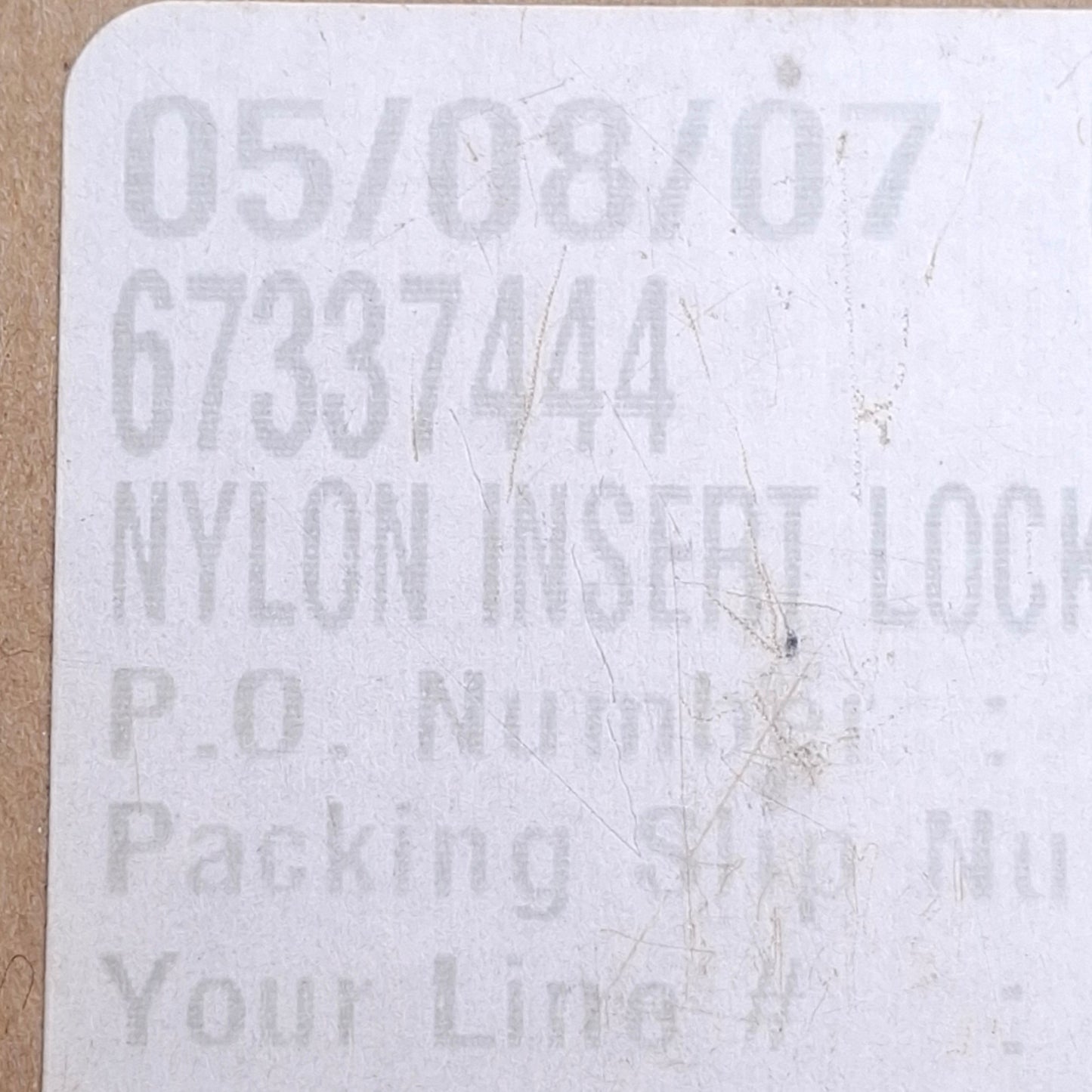 New Lot of 100 MSC 67337444 Stainless Steel Hex Lock Nut 1/4-20in Thread, 7/16in