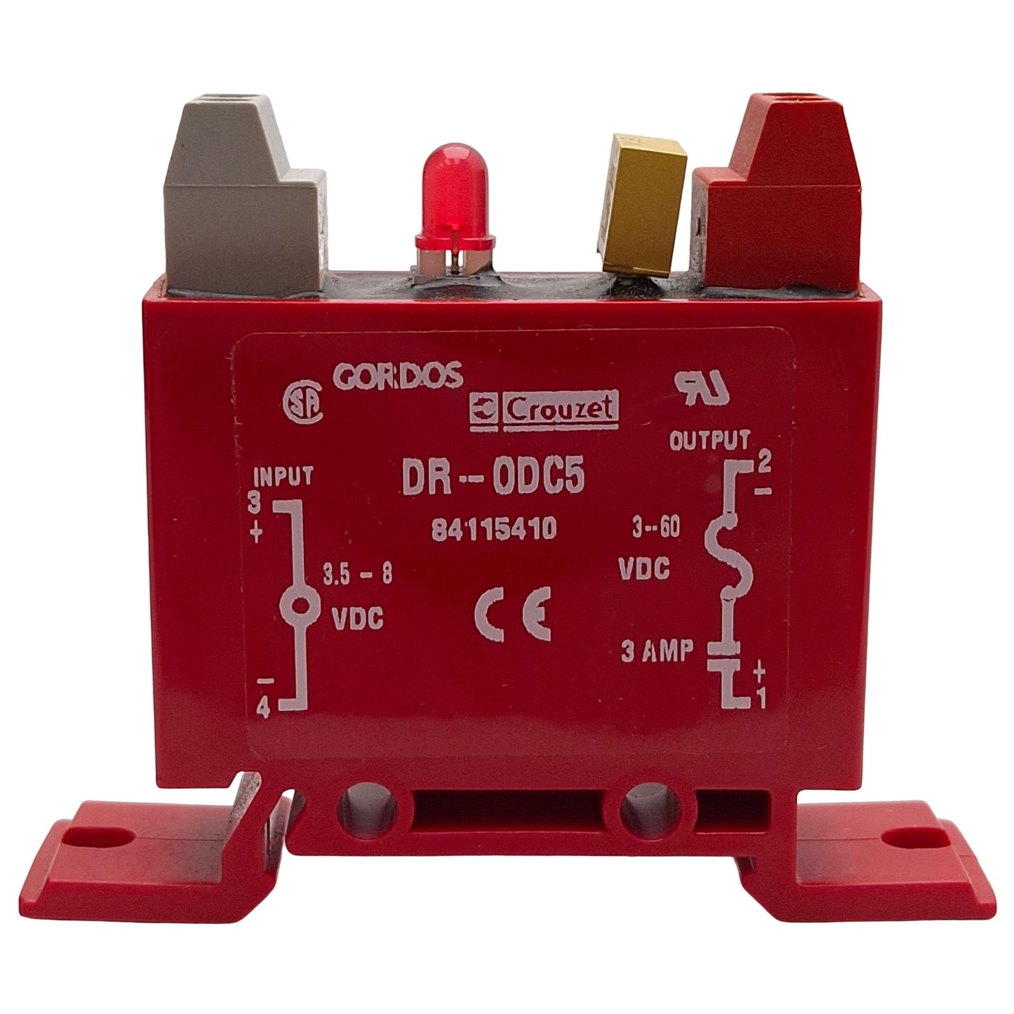 Used Lot of 5 Gordos DR-ODC5 DC Output Module 5VDC Input, 3-60VDC 3A Output, DIN Rail