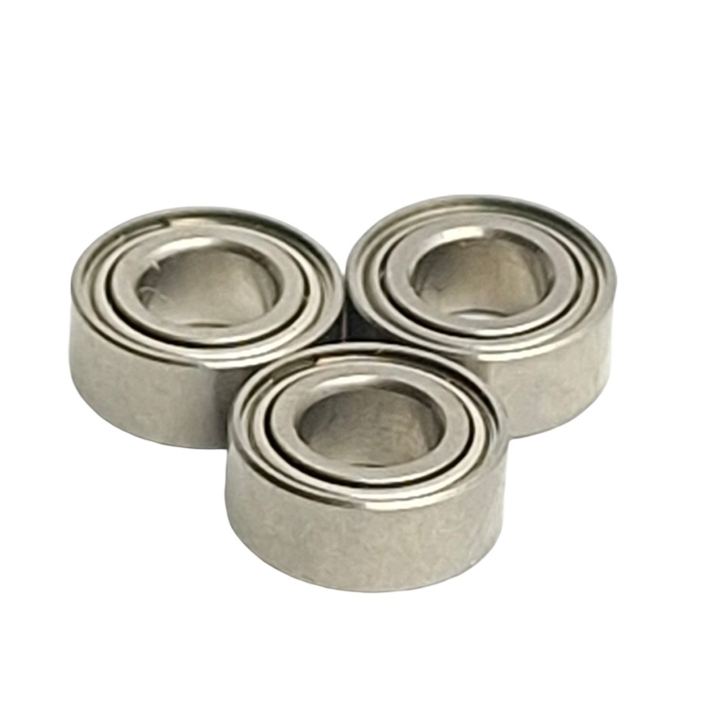Used Lot of 3 SR155ZZ Mini Stainless Steel Ball Bearing 5/32in ID x 5/16in OD x 1/8in
