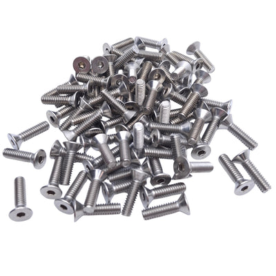 New – Open box Lot of 80 MSC 67560243 Stainless Steel Flat Socket Cap Screw 1/4-20 Thread, 1in