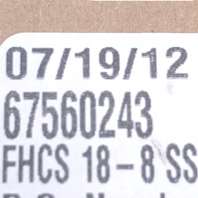 New – Open box Lot of 80 MSC 67560243 Stainless Steel Flat Socket Cap Screw 1/4-20 Thread, 1in