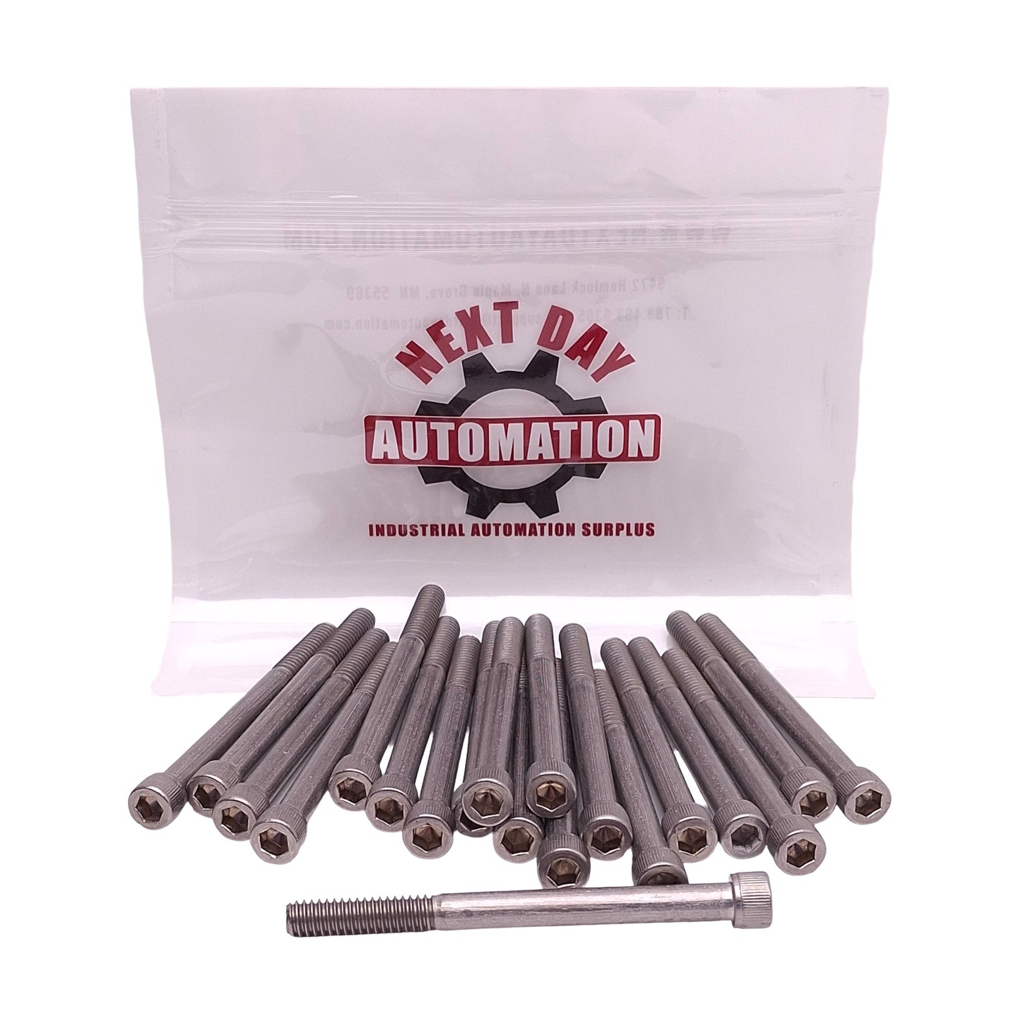 New Lot of 20 MSC 05680301 Hex Socket Cap Screw, 1/4in-20 Thread x 3in Length, SS