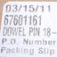 New – Open box Lot of 12 MSC 67601161 Stainless Steel Dowel Pin ø1/4in Diameter, 2in Length