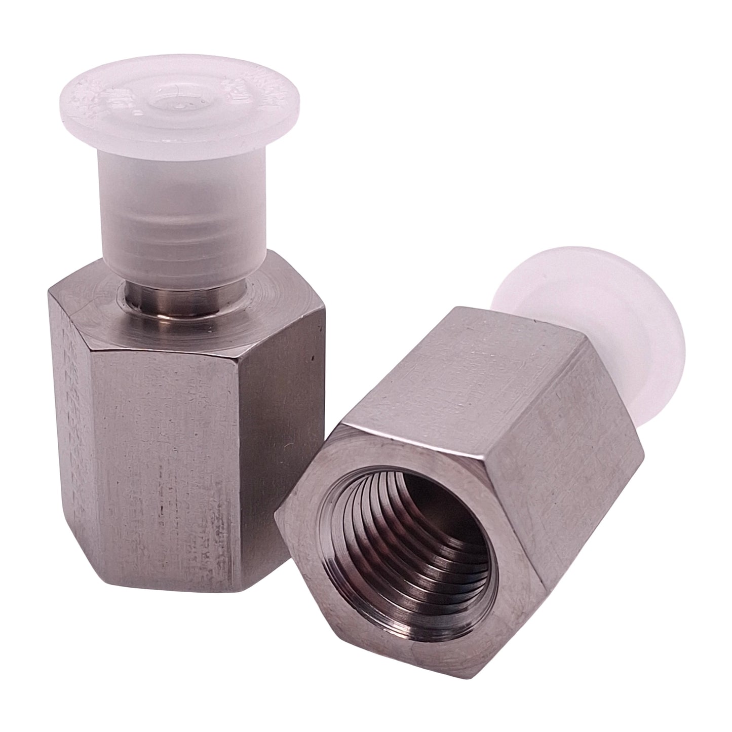 New – Open box Lot of 2 SSP J4-4FC Flared Fitting, 1/4in Male SAE 37° Flared x 1/4in Female NPT