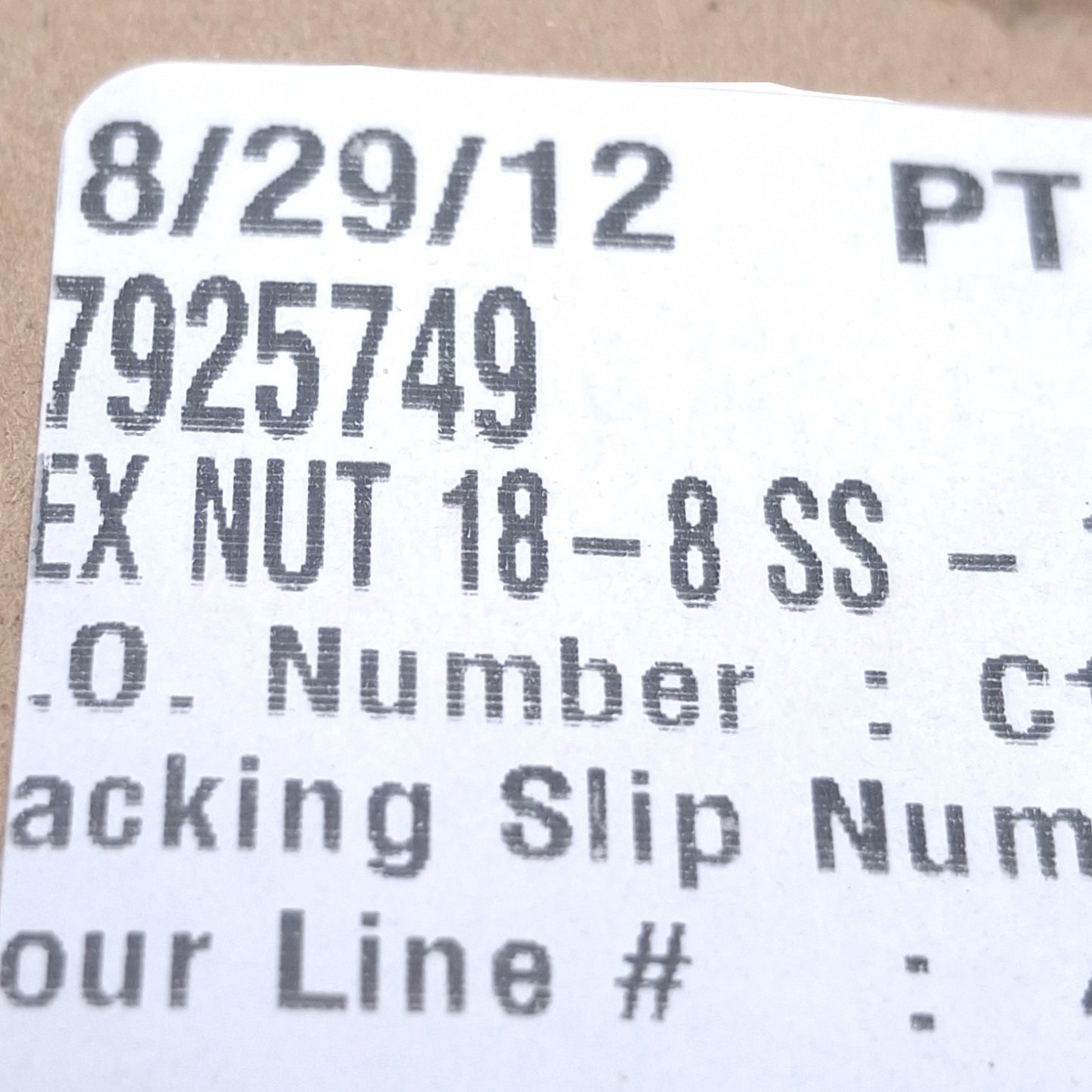 New Lot of 100 MSC 87925749 Hex Nut 1/2-20in Thread Size, 3/4in Width, 7/17in Height