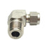 New – Open box SSP ISSD6ME8 Duolok Male Elbow Fitting 90° 1/2in NPT to 3/8in OD Tube, Stainless