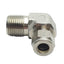 New – Open box SSP ISSD6ME8 Duolok Male Elbow Fitting 90° 1/2in NPT to 3/8in OD Tube, Stainless