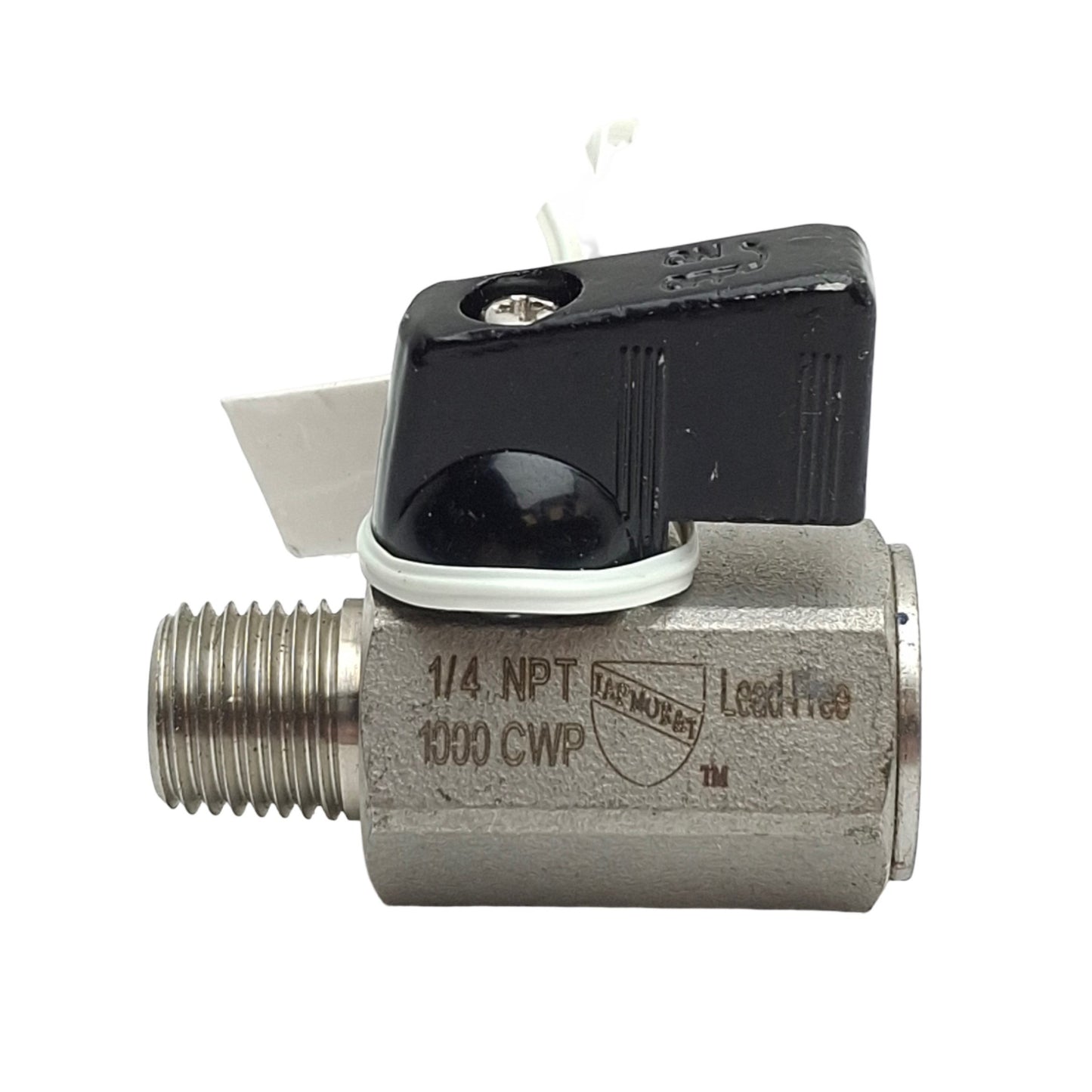 New – Open box IAPMO R&T Q104 Manual Ball Valve 1/4in NPT Male& Female, Two Position, 1000CWP