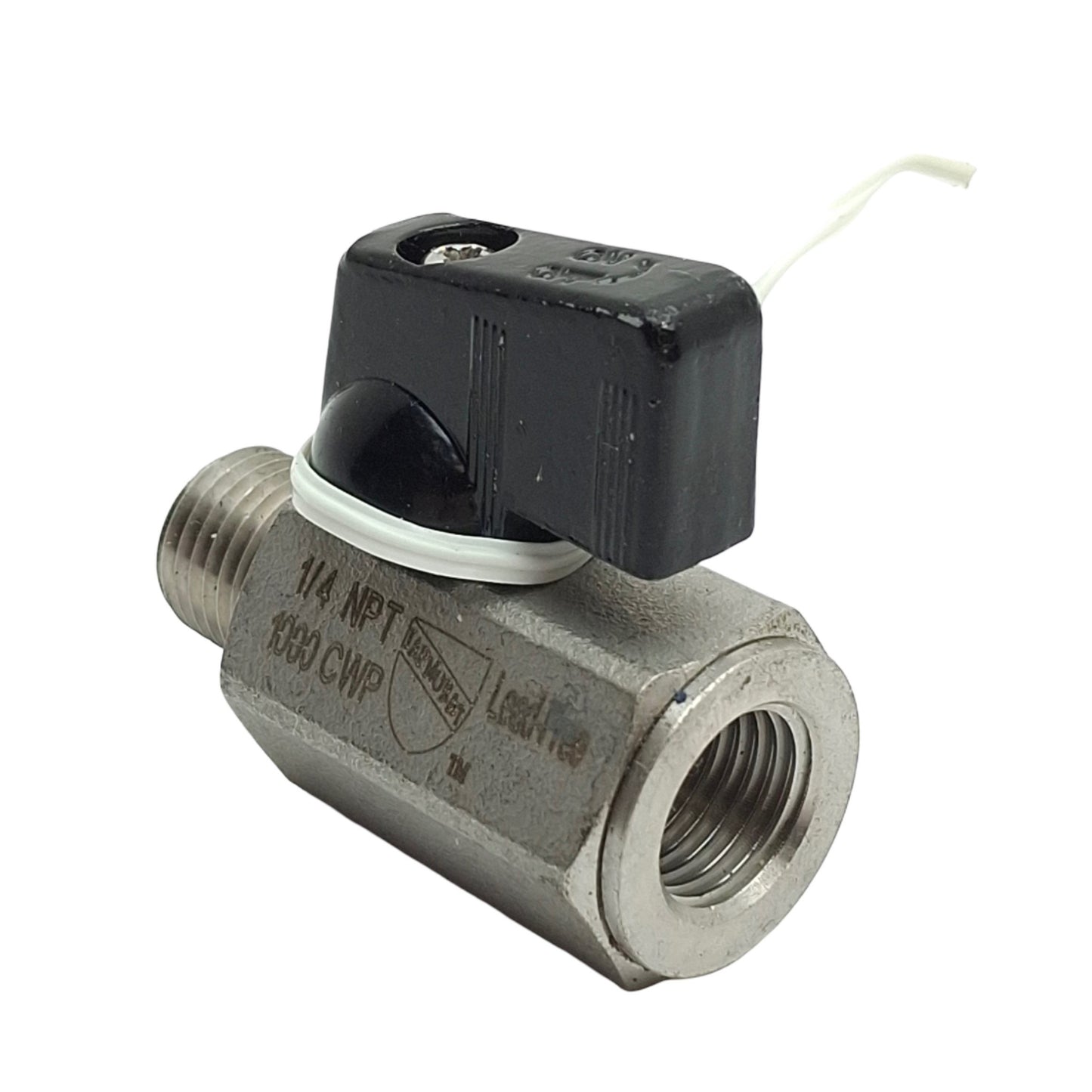 New – Open box IAPMO R&T Q104 Manual Ball Valve 1/4in NPT Male& Female, Two Position, 1000CWP