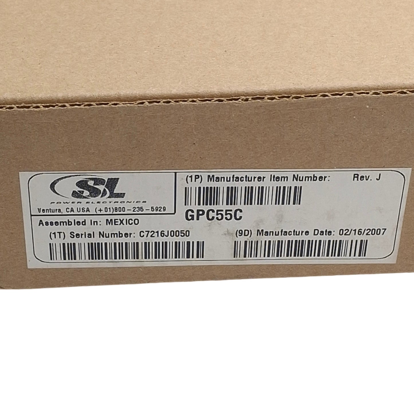 New SL Power Electronics GPC55C Power Supply 100-240VAC In, ±5/±15VDC 55W 4-Outputs