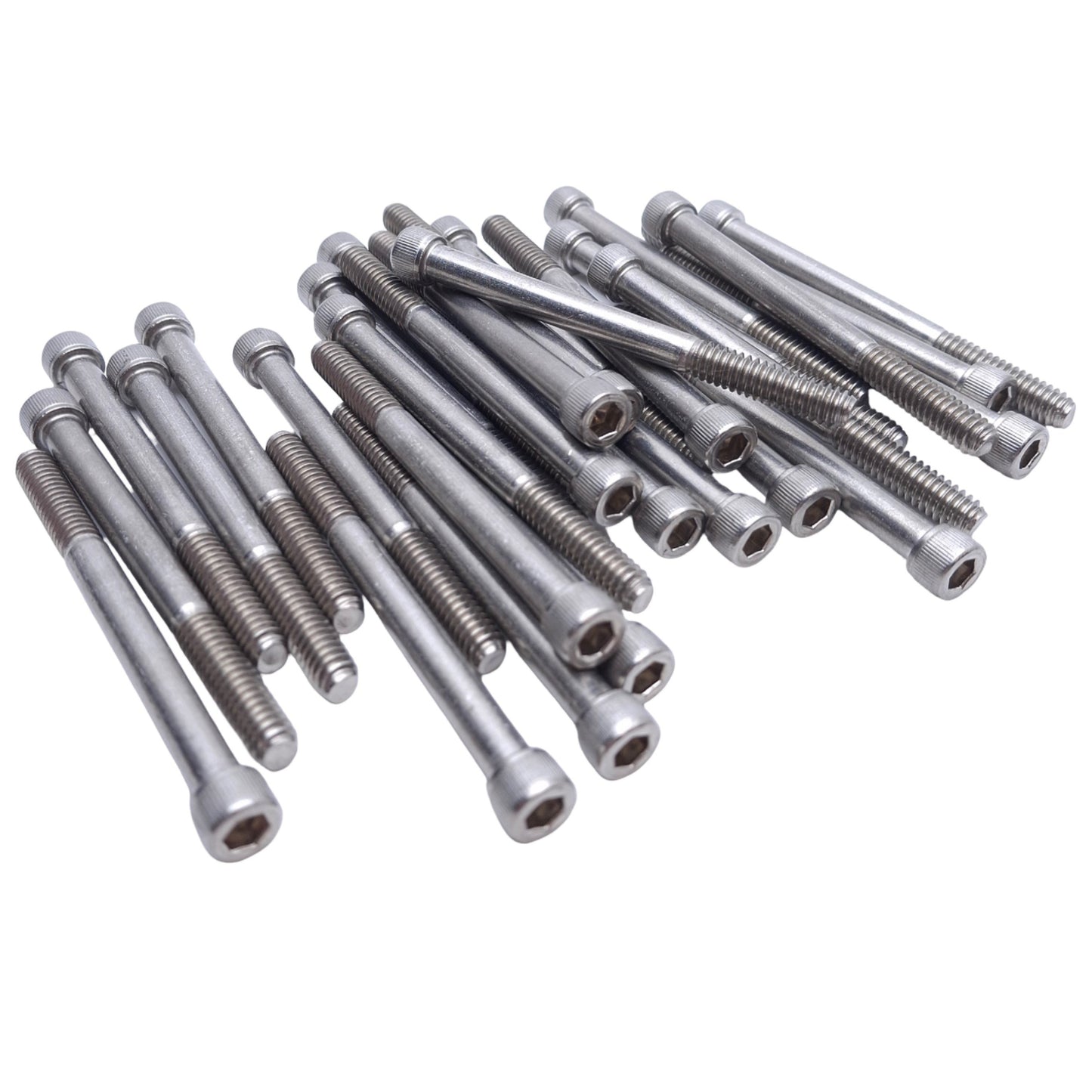 New – Open box Lot of 30 MSC 51254373 Stainless Steel Hex Socket Cap Screw 1/4-20in Thread, 3in