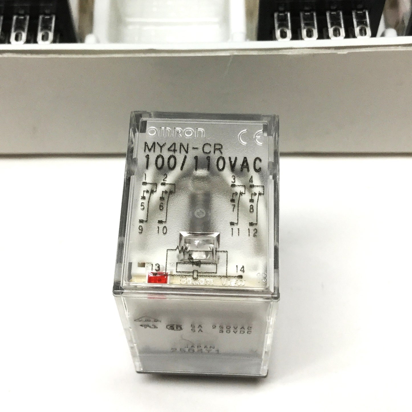 New Lot of 10 Omron MY4N-CR Miniature Power Relays 4DPT, 250VAC 5A, 100/110VAC Coil