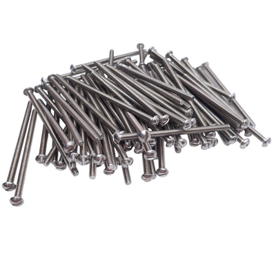 New – Open box Lot of 90 MSC 87924403 Stainless Steel Machine Screw #8-32 Thread, 3in Length