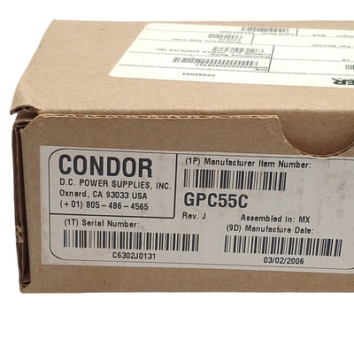 New Condor GPC55C Switching Power Supply 4-Output 100-240VAC In, ±5/±15VDC 55W Out
