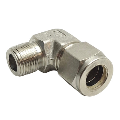 New – Open box SSP ISSD8ME6 Duolok Male Elbow Fitting, 1/2in OD Tube to 3/8in NPT Male, 90°